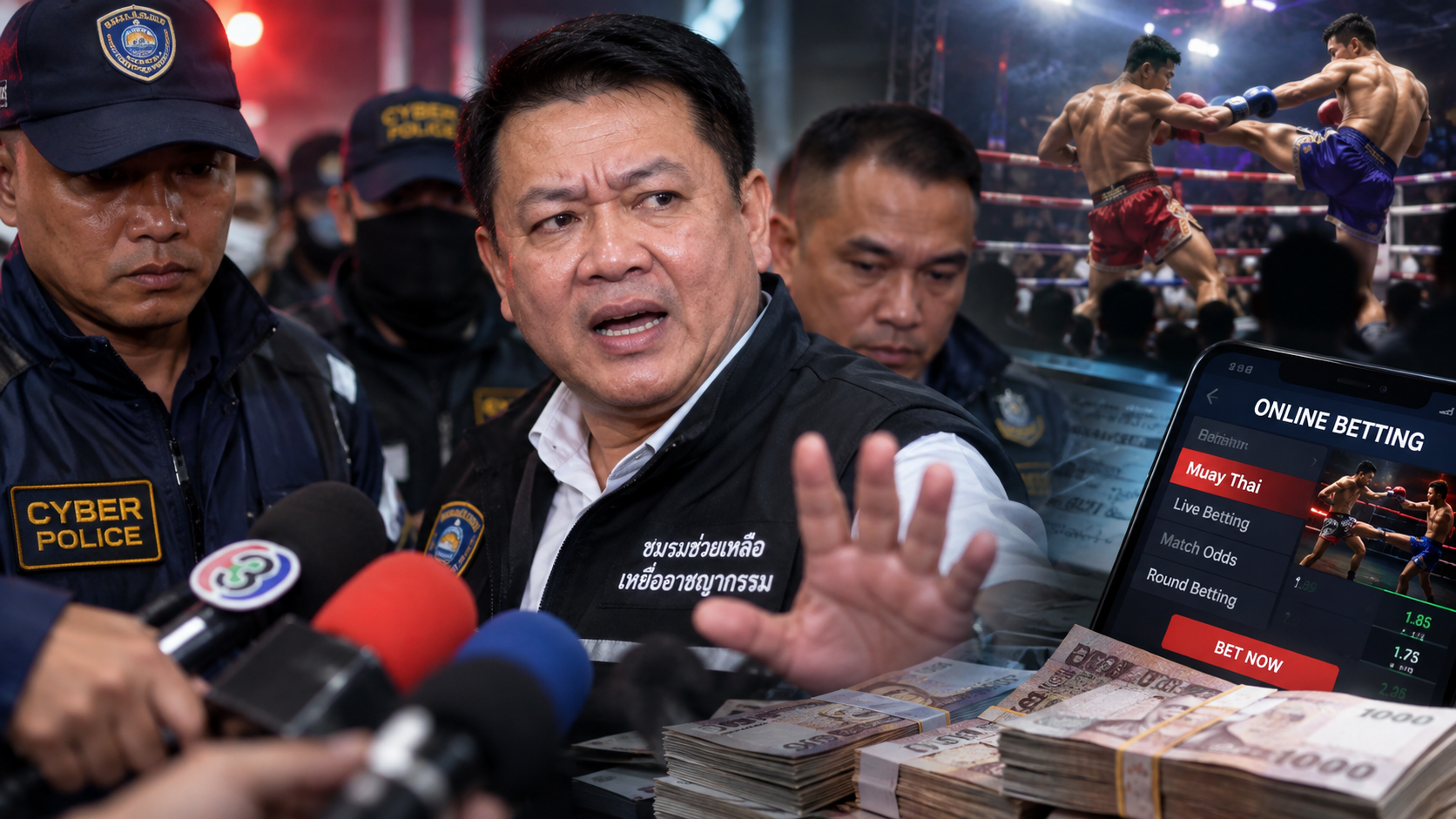 Thai cyber police investigation into online Muay Thai betting